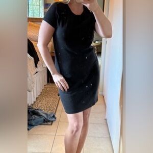 Double Line Cotton Shirt Dress